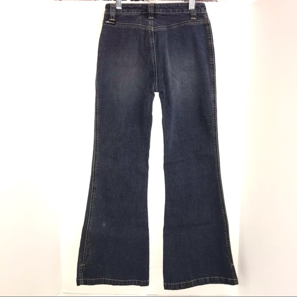 Union Bay stretch flared lowrider jeans, new with tags, cute rounded pockets - Picture 5 of 9